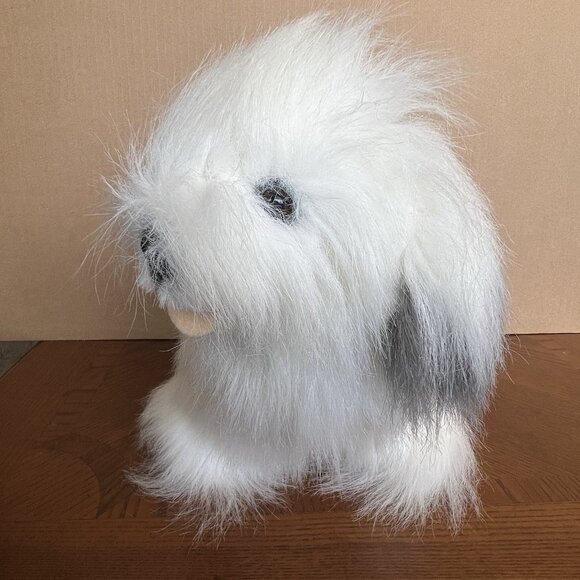 English Sheepdog Shaggy Dog Puppy Luigi Amani Stuffed Animal Korea 15" - Picture 9 of 17